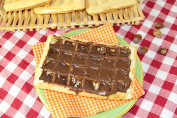 gaufre au chocolat
