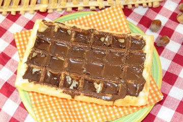 gaufre au chocolat