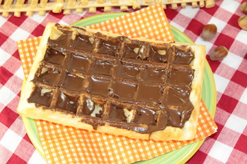 gaufre au chocolat