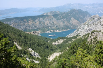 Fototapeta na wymiar Lovcen National Park and Kotor Bay, Montenegro