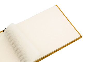 ring binder against white background