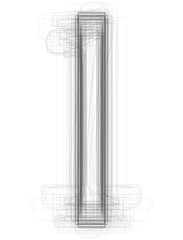 Obraz premium Sketchy alphabet lowercase letter 