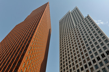 Fototapeta na wymiar Modern High Rise Apartment Buildings