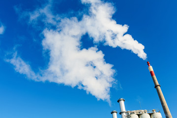 fuming industrial chimney