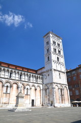 Fototapeta na wymiar Kościół San Michele in Foro w Lucca, Toskania, Włochy