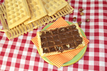 gaufre au chocolat