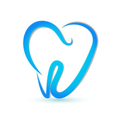 Vector of a stylized tooth