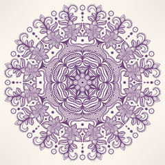 round purple pattern