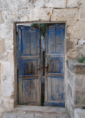 Blue Door in Barisano Sassi