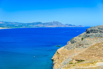 Fototapeta na wymiar the coast of the Aegean Sea