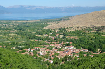 Fototapeta na wymiar Ljubojno Village in Prespa District, Macedonia Republic