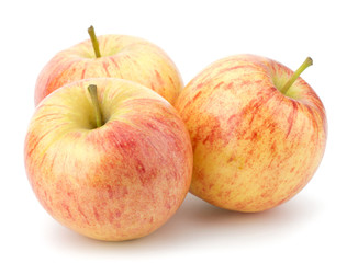 juicy apples isolated on white background