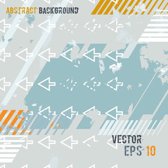 Grunge abstract background with arrows
