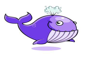 whale cute cartoon