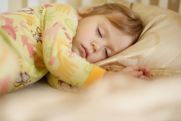 sleeping toddler