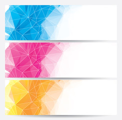 abstract geometric banners (headers)