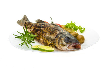 Roasted seabass