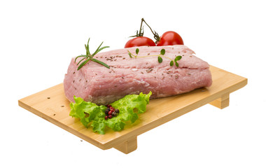 Raw pork meat