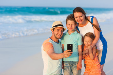 Family vacation portrait