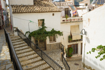 Mediterranean village street