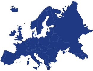 Fototapeta carte d'europe obraz