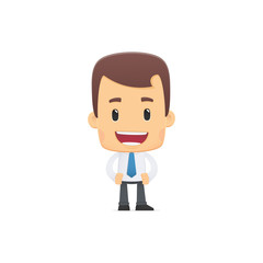 manager in various poses for use in advertising, presentations,