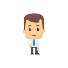 manager in various poses for use in advertising, presentations,