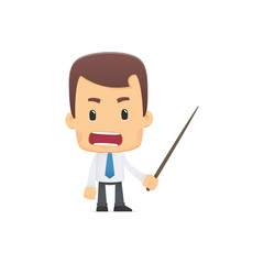 manager in various poses for use in advertising, presentations,