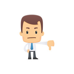 manager in various poses for use in advertising, presentations,