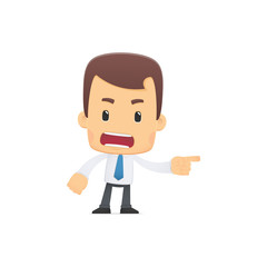 manager in various poses for use in advertising, presentations,