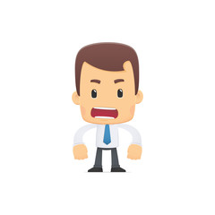 manager in various poses for use in advertising, presentations,