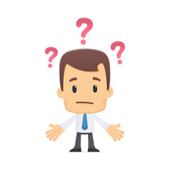 manager in various poses for use in advertising, presentations,