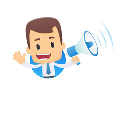 manager in various poses for use in advertising, presentations,