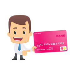 manager in various poses for use in advertising, presentations,