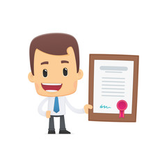 manager in various poses for use in advertising, presentations,