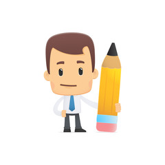 manager in various poses for use in advertising, presentations,