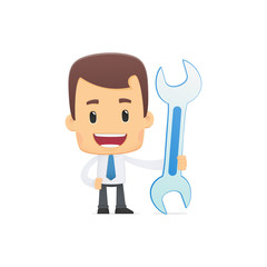 manager in various poses for use in advertising, presentations,