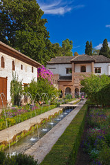 Fototapeta na wymiar Alhambra palace at Granada Spain