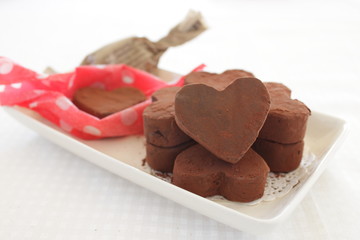 ハートの生チョコ