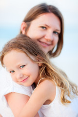 Mother and daughter portrait