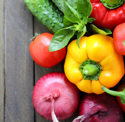 Fresh vegetables on the table © Olha Afanasieva