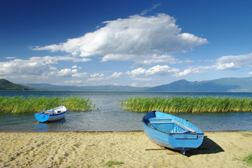 Cloudscape On Prespa Lake, Republic Of Macedonia - obrazy, fototapety, plakaty