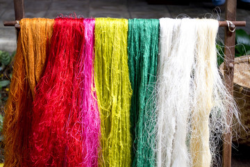 Raw silk