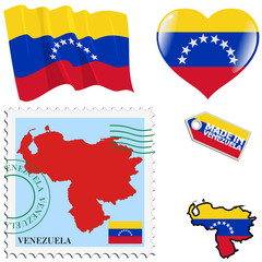 Fototapeta premium national colours of Venezuela