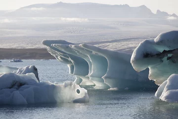 Papier Peint photo autocollant Glaciers Lagune de glace de Jökulsárlón Islande