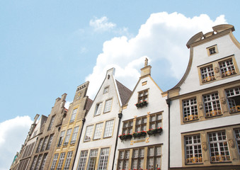 Obraz premium Historische Hausfassaden in Münster