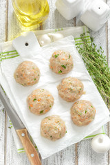 Raw meatballs