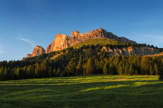 Sunset on the Catinaccio, Dolomites - Italy