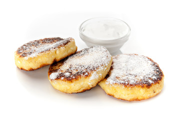 Cheesecakes with sour cream