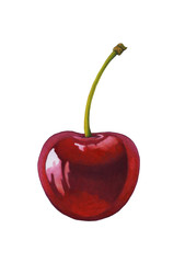 Watercolor cherry